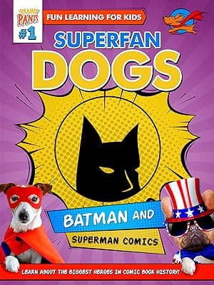 Superfan Dogs: Batman and Superman Comics